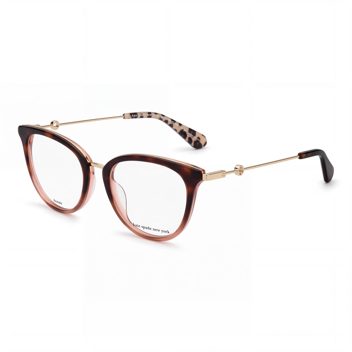 Kate Spade New York Valencia/G Gold Cat Eye Eyeglasses for Women, Photo 1