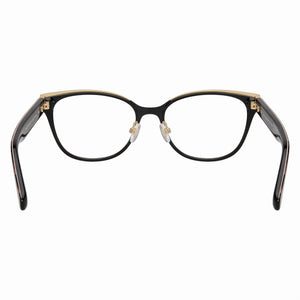 Kate Spade New York Vandra 0807 Cat Eye Eyeglasses Women — side view, Black Metal temples