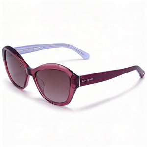 Kate Spade New York Violet Cat Eye Sunglasses for Women, Pink Doubleshade lens