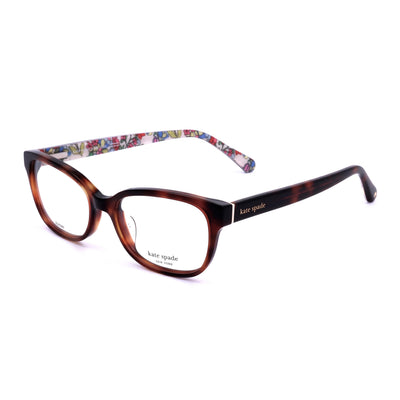 Kate Spade New York Violette H7P Havana Square Eyeglasses for Women, Acetate frame