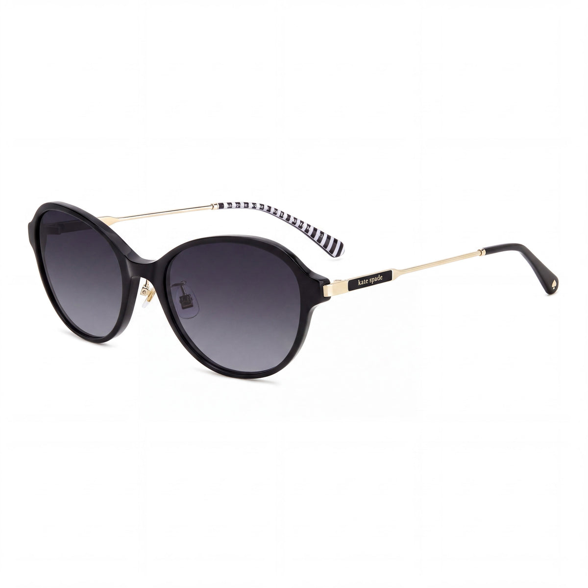 Kate Spade New York Vonnie/F/S Black Oval Sunglasses for Women, 56mm, Photo 1
