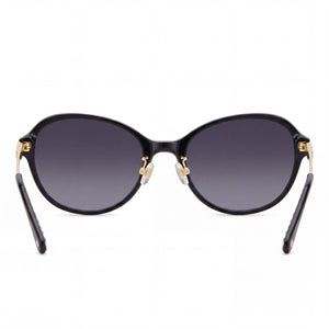 Kate Spade New York Vonnie/F/S Oval Sunglasses Women — side view, Non-Polarized Dark Grey Shaded lens