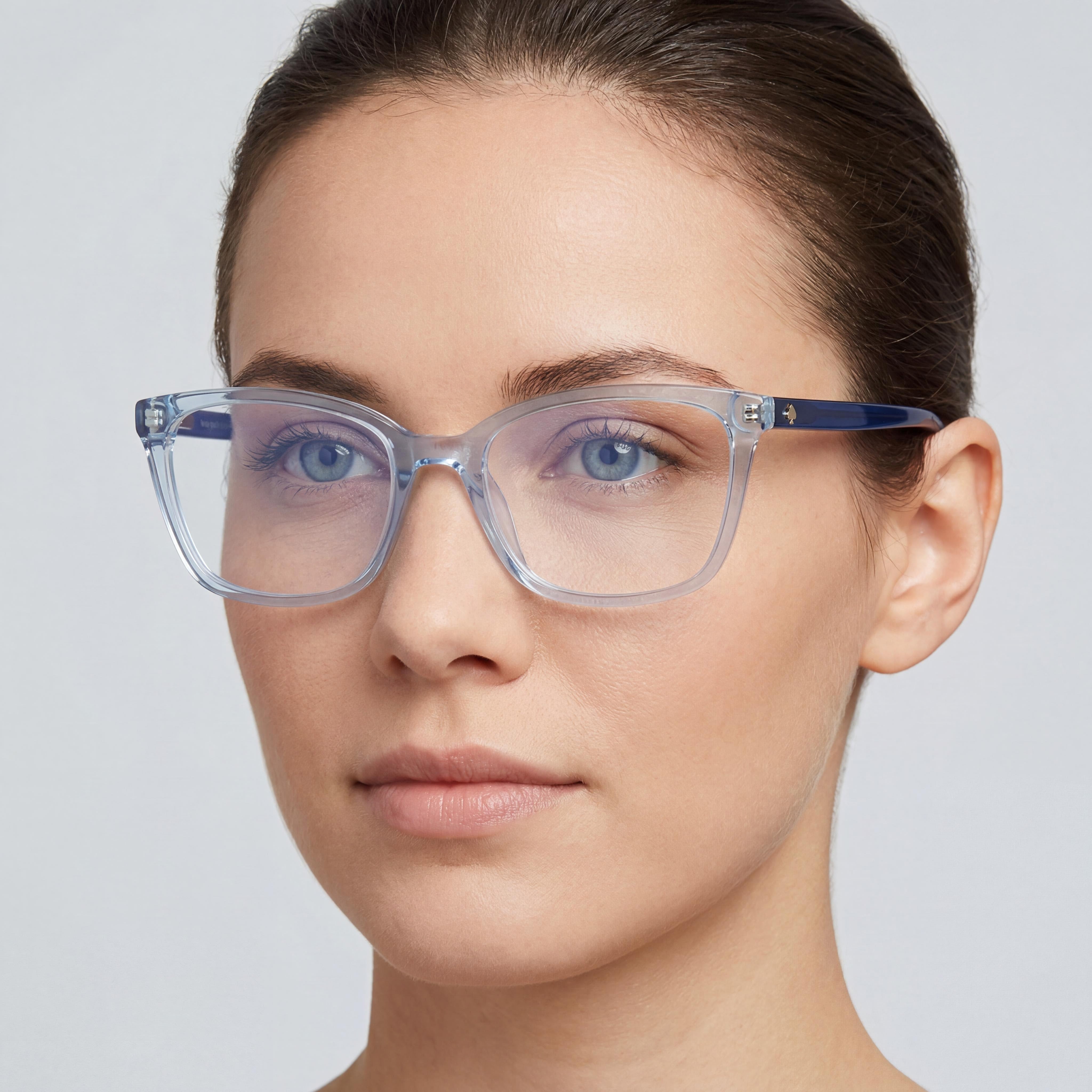 Gafas cuadradas para mujer Kate Spade New York Wanda, azul, 53 mm, Photo 5