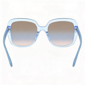 Kate Spade New York Wenona/G/S Square Sunglasses Women — side view, Non-Polarized Brown Shaded Blue lens