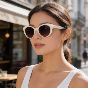 Kate Spade New York White Sunglasses Women — lifestyle wear, market mornings and street strolls