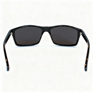 Kenneth Cole Athletic Rectangle Sunglasses for Men — front view, Plastic frame