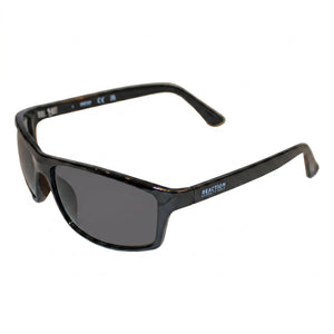 Kenneth Cole Athletic Black Rectangle Sunglasses for Men, Smoke lens