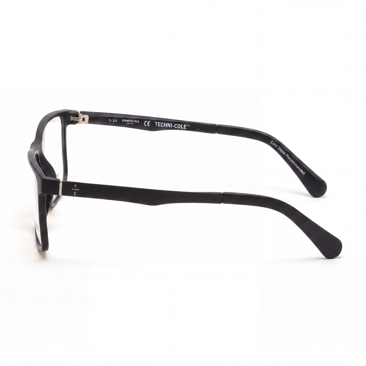 Kenneth Cole KC 0318 002 Black Rectangle Eyeglasses for Men, 55mm, Photo 3