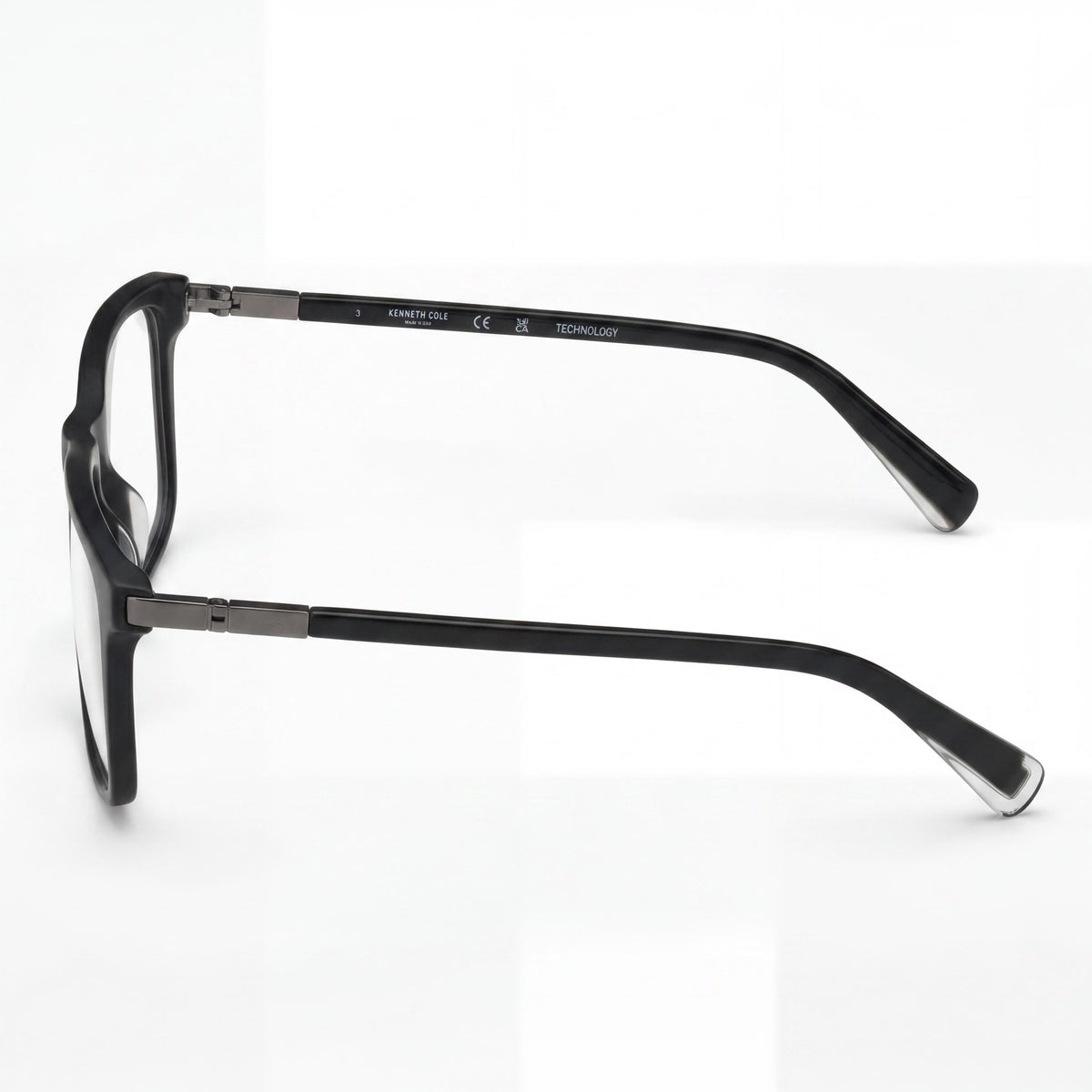 Kenneth Cole Kc0359 Black Rectangle Eyeglasses for Men, Plastic 56mm, Photo 2