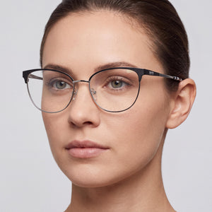 Kenneth Cole Kc0877 Cat Eye Eyeglasses for Women — interior view, Polycarbonate demo lenses