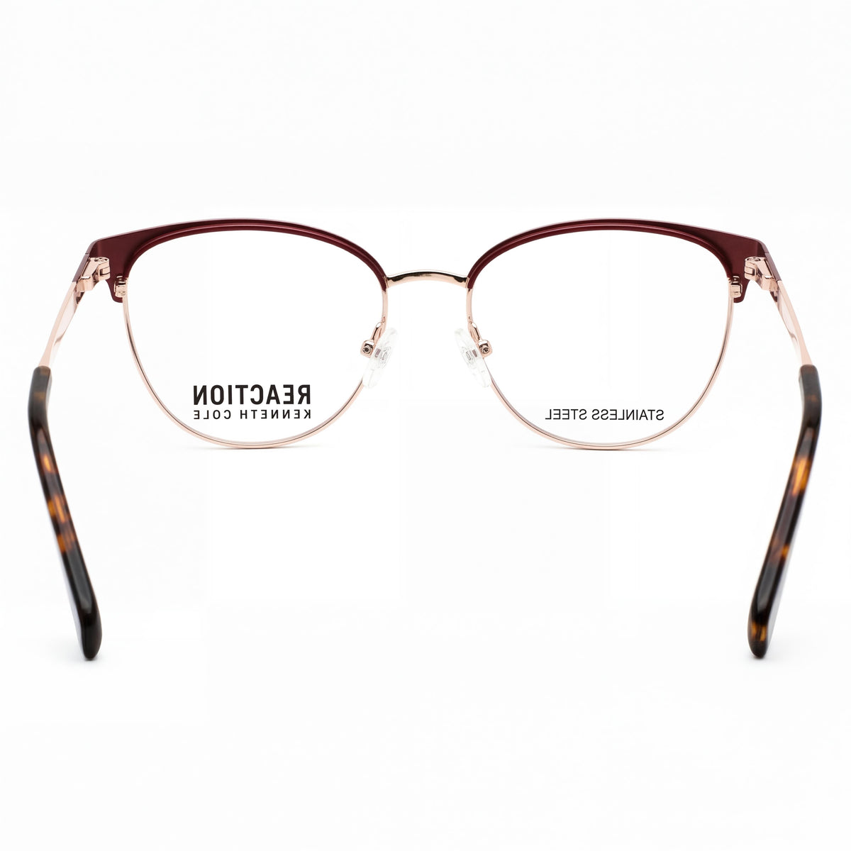 Kenneth Cole Kc0877 Red Cat Eye Eyeglasses for Men, Metal 53mm, Photo 3