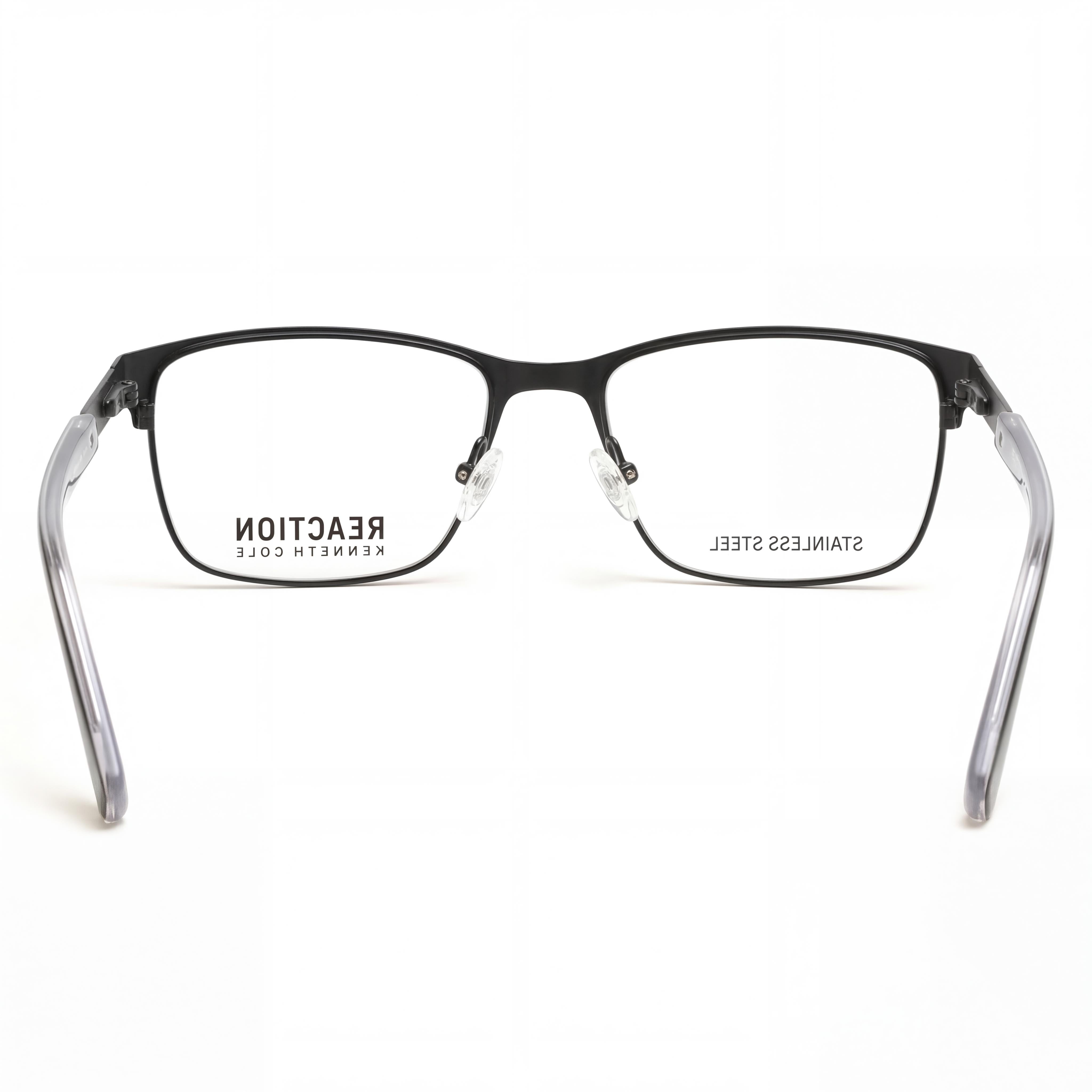 Kenneth Cole KC0937-N Black Rectangle Eyeglasses for Men, Metal 55mm, Photo 3