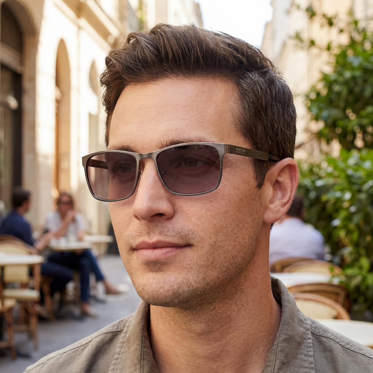 Gafas de sol rectangulares negras Kenneth Cole KC1329-5709B para hombre, 57 mm, Photo 5