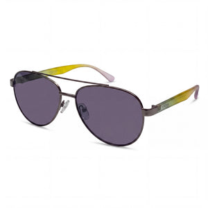 Kenneth Cole Kc1394 Gunmetal Aviator Sunglasses for Men, Smoke lens