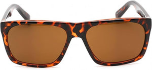 Kenneth Cole KC2842 52E Brown Rectangle Sunglasses for Men, Brown lens