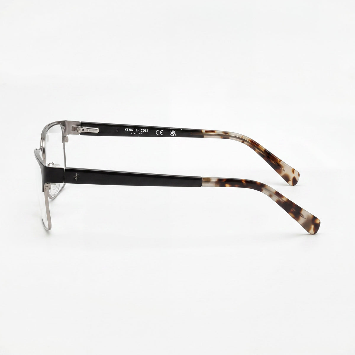 Kenneth Cole Kc50008 Black Rectangle Eyeglasses for Men, Metal, Photo 2