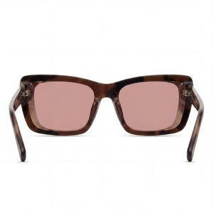 Kenneth Cole KC5145F Rectangle Sunglasses for Women — interior view, Brown lens detail