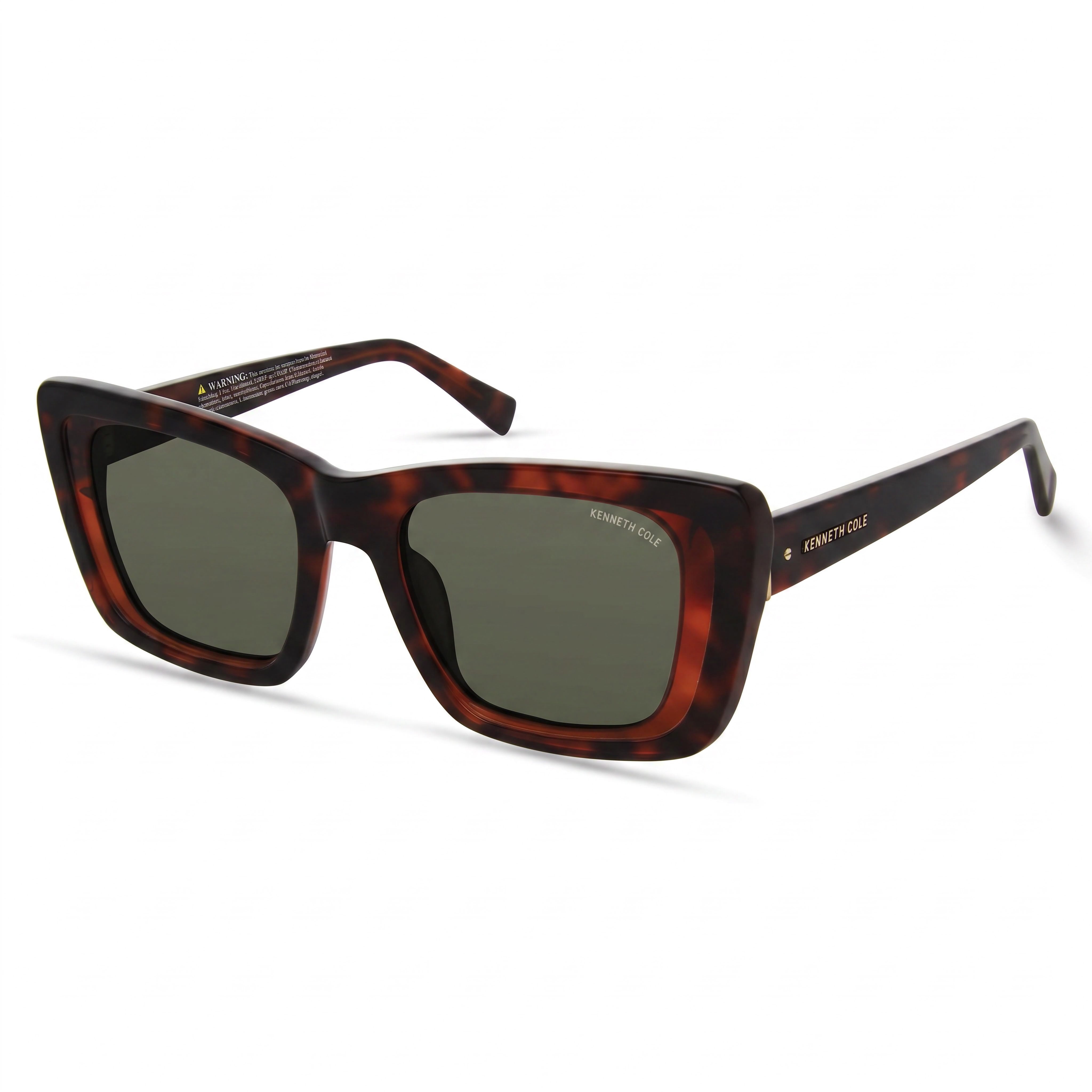 Kenneth Cole Kc5152n Havana Green Cat Eye Sunglasses for Women, 51mm, Photo 1