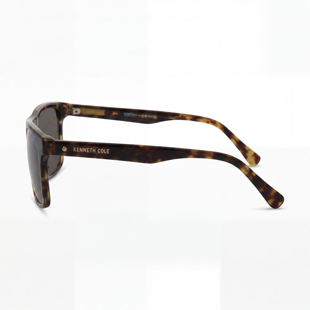 Kenneth Cole KC5605N Rectangle Sunglasses Women — side view, Green lens