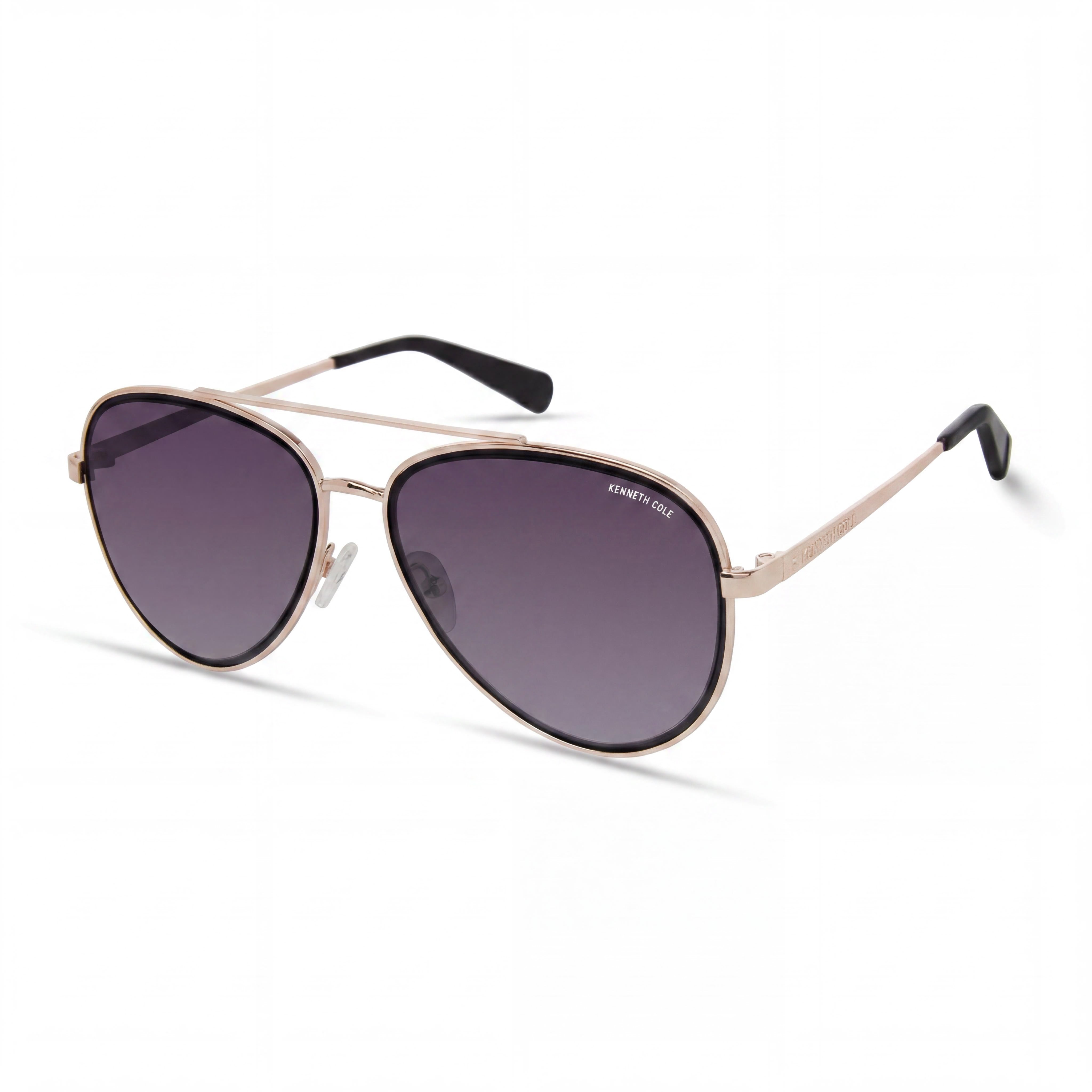 Gafas de sol Kenneth Cole New York Kc5832b para mujer, montura metálica dorada, lentes ahumadas degradadas no polarizadas, 58 mm, Photo 1
