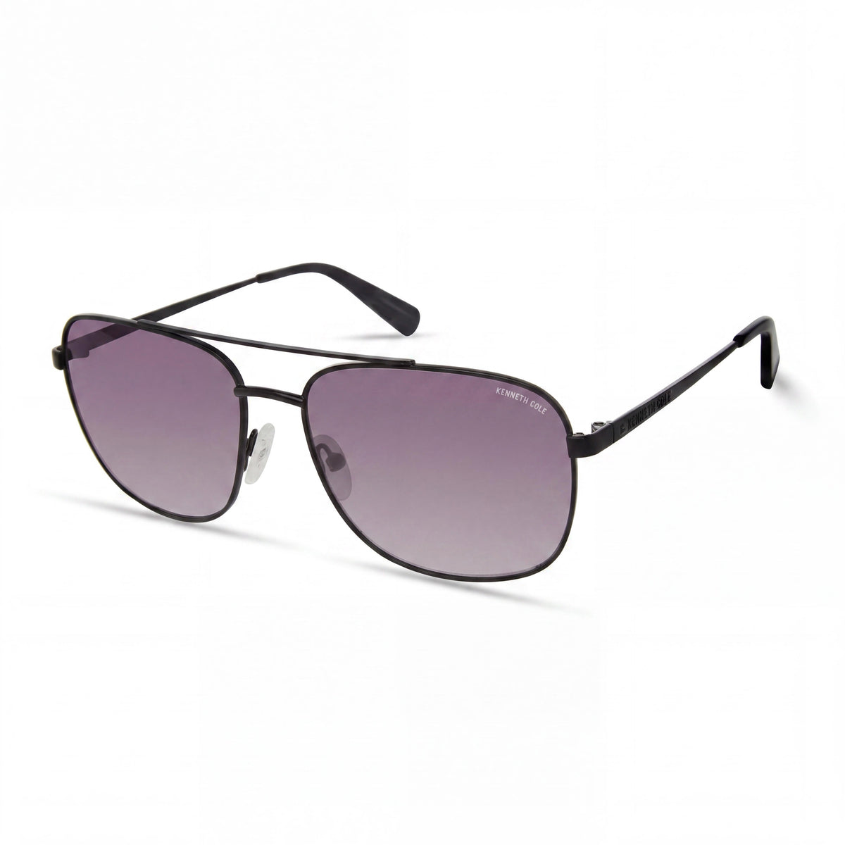 Gafas de sol Kenneth Cole New York Kc5901b de metal para mujer, montura negra brillante con lentes ahumadas degradadas, 59 mm, Photo 1