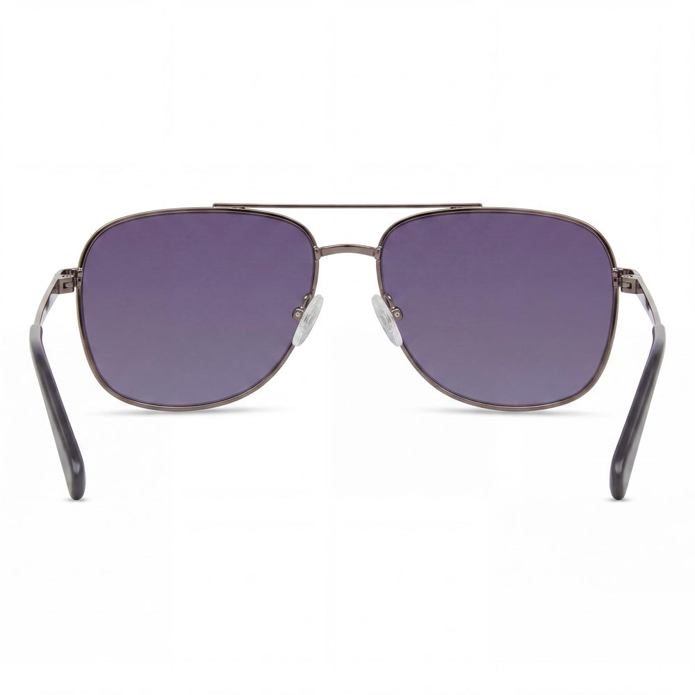 Kenneth Cole KC5906B Rectangle Sunglasses for Women — interior view, Smoke lens detail