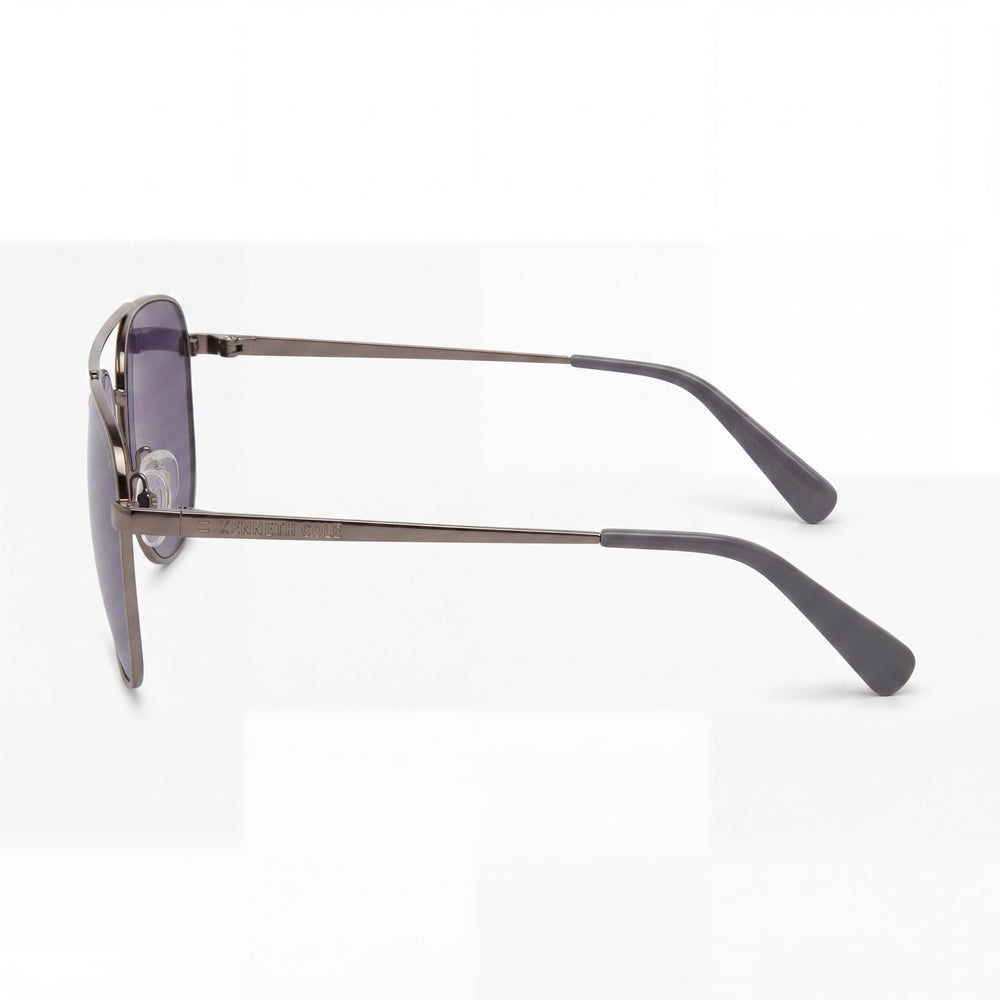 Kenneth Cole KC5906B Rectangle Sunglasses Women — side view, Smoke lens