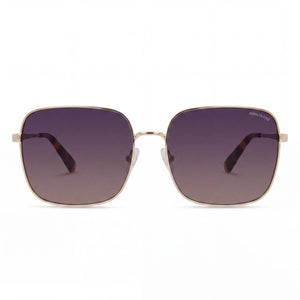 Kenneth Cole KC6032W Rectangle Sunglasses for Women — front view, Metal frame