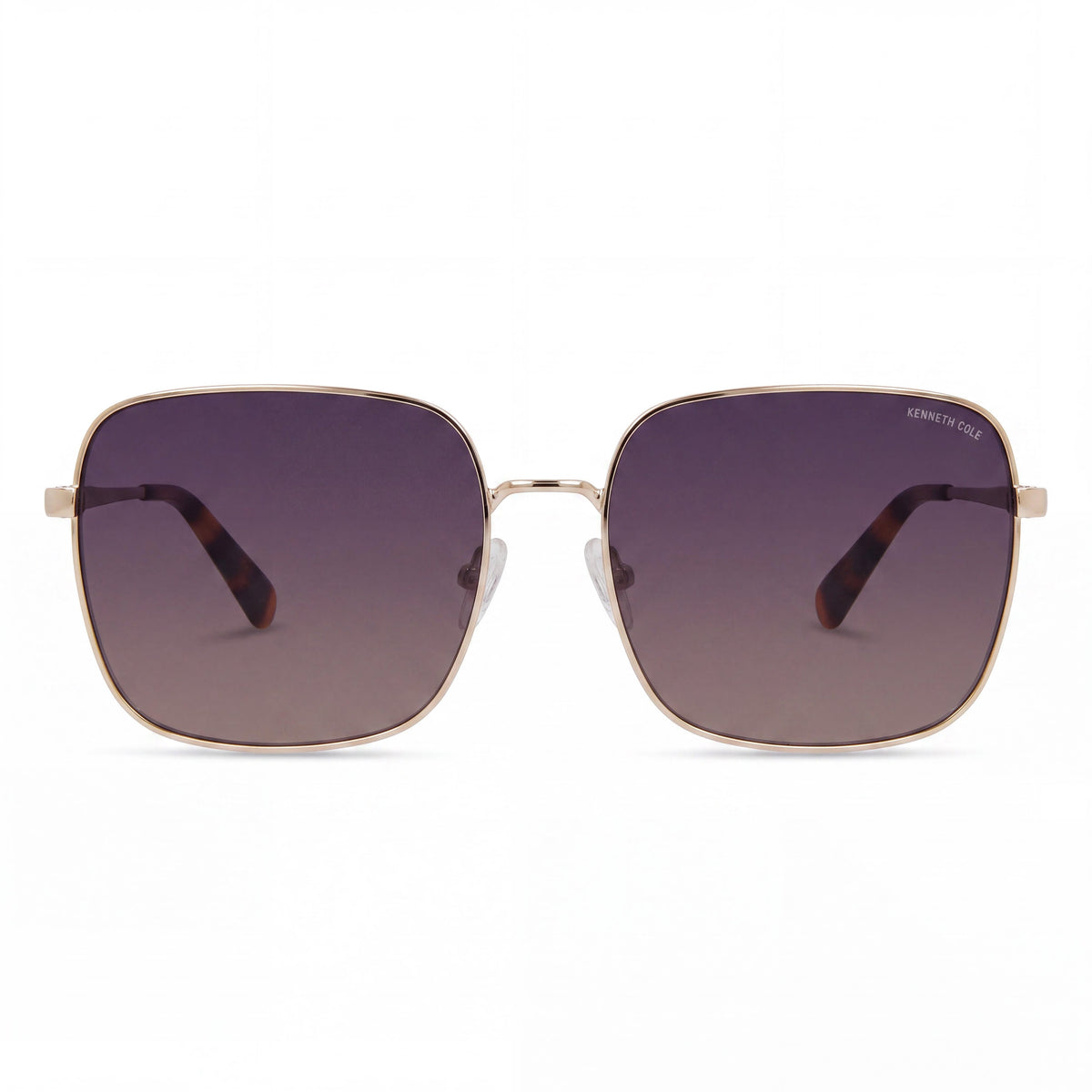 Kenneth Cole KC6032W Gold Rectangle Sunglasses for Women, 60mm, Photo 2
