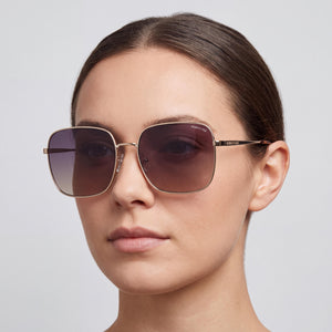 Kenneth Cole KC6032W Gold Sunglasses Women — lifestyle wear, rooftop evenings and sunset hours