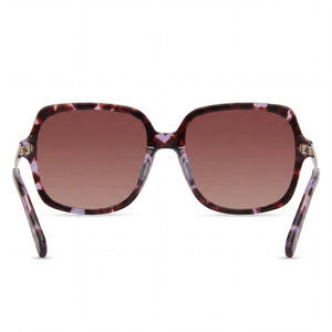 Kenneth Cole Square Sunglasses for Women — interior view, Non-Polarized lens detail