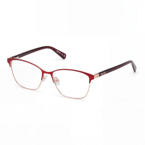 Kenneth Cole Rn50028 Gold Rectangle Eyeglasses for Women, Burgundy frame