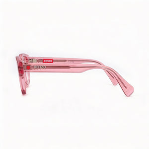 Kenzo KZ50185I Square Eyeglasses Men — side view, Pink temples