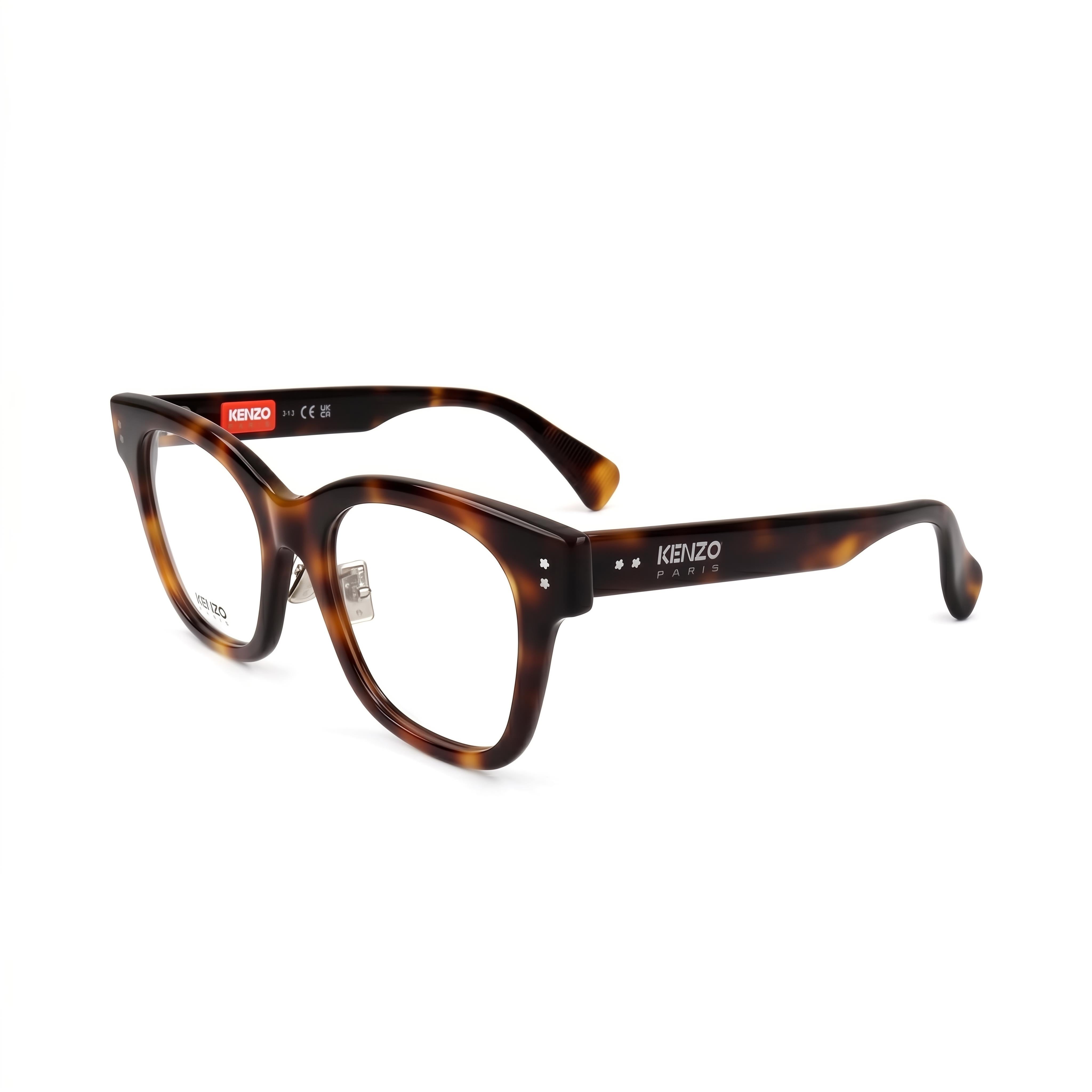 Kenzo KZ50187F Blonde Havana Square Eyeglasses for Women, 51mm, Photo 1