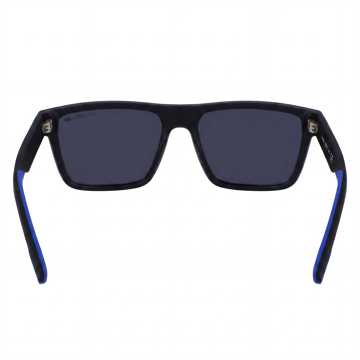 Lacoste Black Blue Rectangle Sunglasses Unisex, 55mm, Photo 4