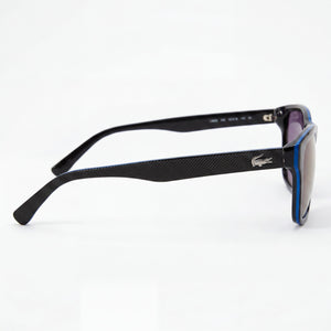 Lacoste Rectangle Sunglasses Unisex — side view, Non-Polarized Brown lens