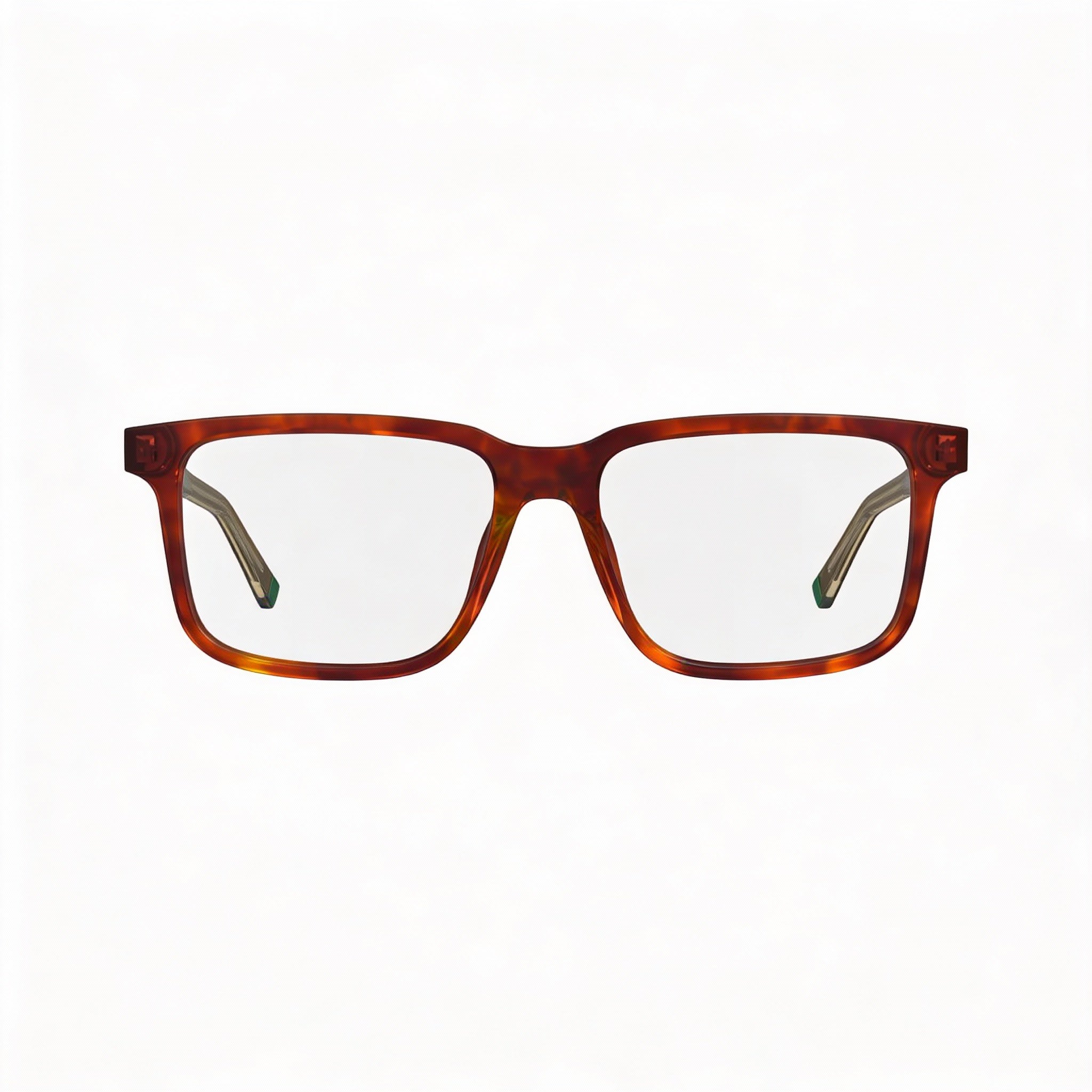 Lacoste Havana Brown Rectangle Unisex Eyeglasses, Photo 2