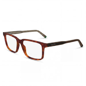 Lacoste Brown Rectangle Eyeglasses Unisex frame