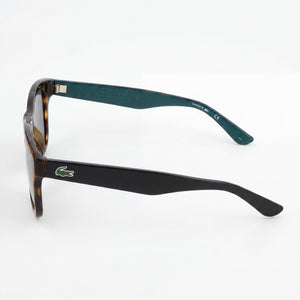 Lacoste Rectangle Sunglasses Women — side view, Blue Blue lens