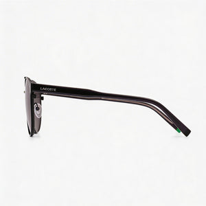 Lacoste Casual Round Sunglasses Unisex — side view, Non-Polarized Matte Black lens
