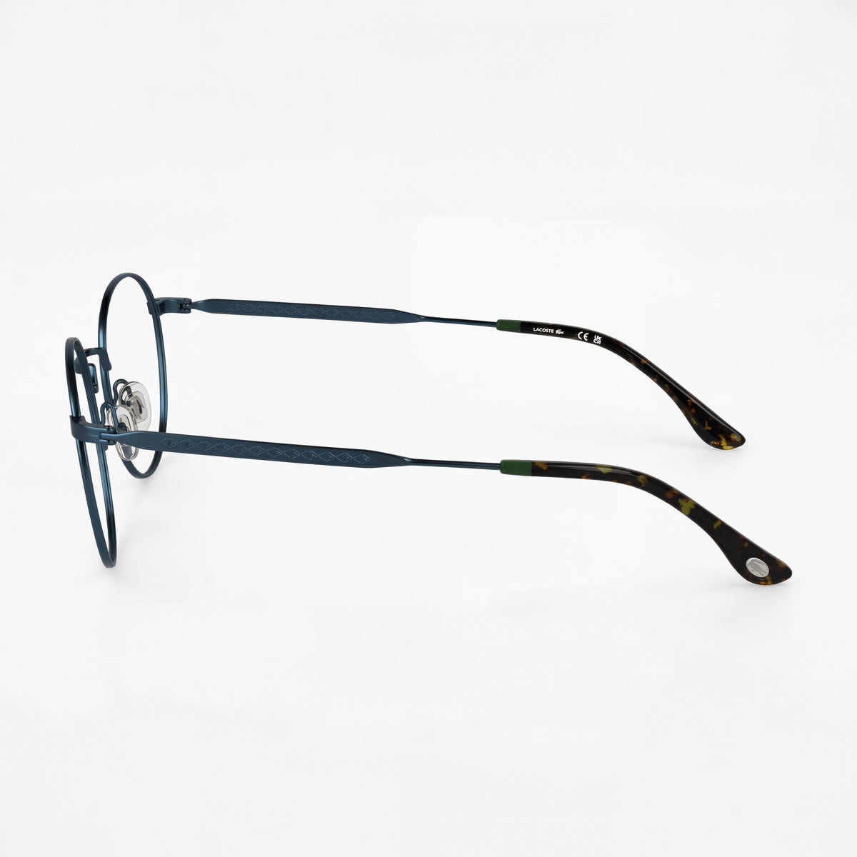 Lacoste Casual Blue Round Eyeglasses Unisex, 51mm, Photo 2