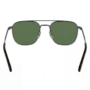 Lacoste Casual Aviator Sunglasses Unisex — side view, Non-Polarized Solid Green lens
