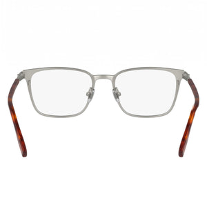 Lacoste Casual Rectangle Eyeglasses Men — side view, Silver Acetate temples
