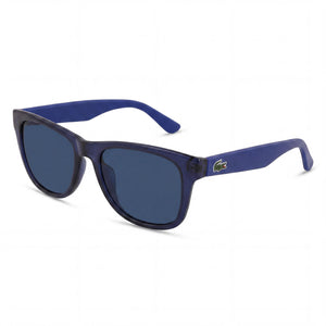 Lacoste Classic Blue Rectangle Sunglasses for Women, Blue lens