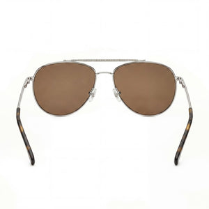 Lacoste Classic Aviator Sunglasses Unisex — front view, Metal frame