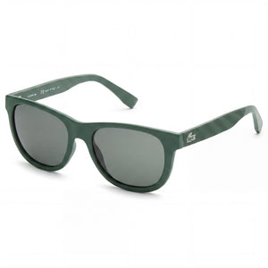 Lacoste Contemporary Green Square Sunglasses Unisex, Green lens