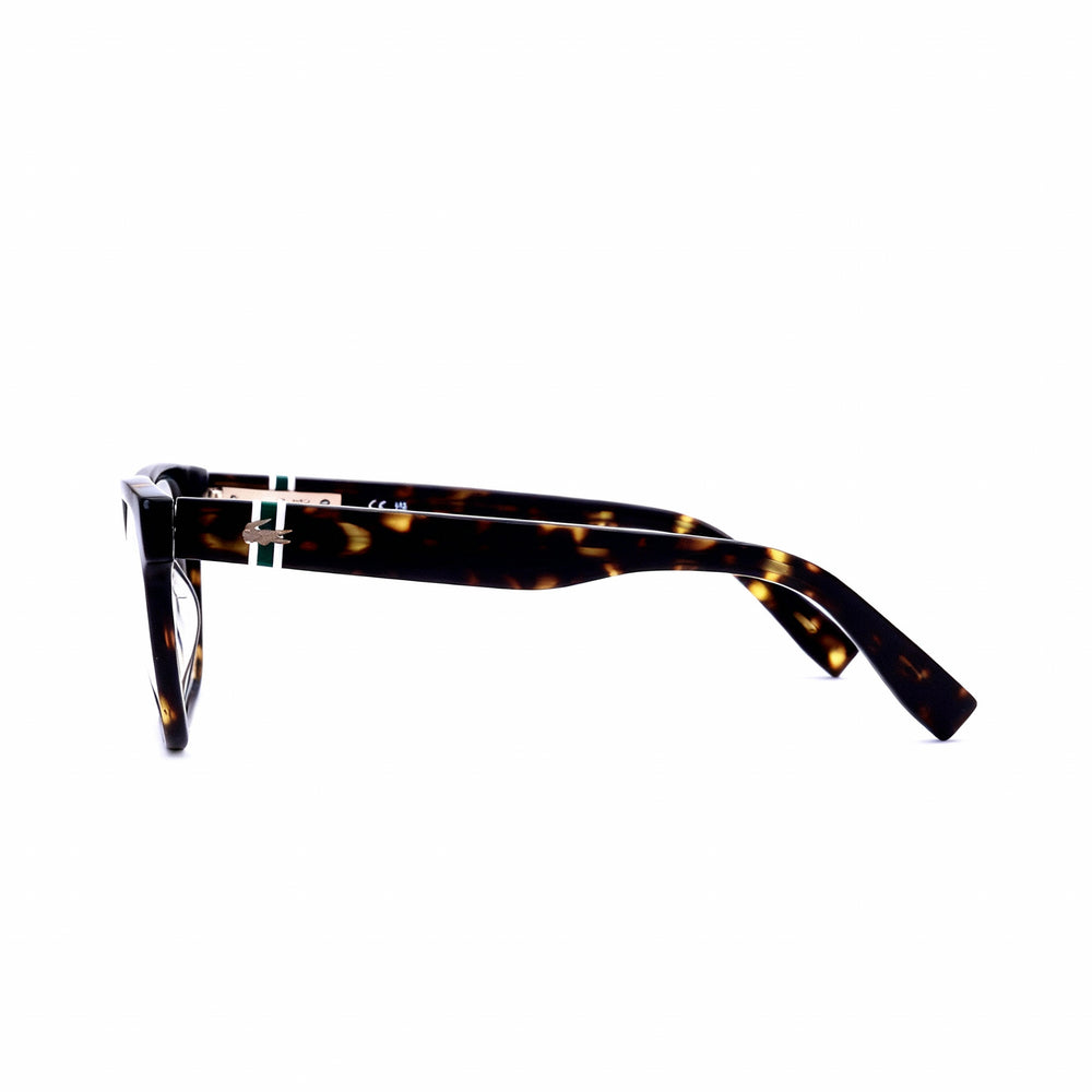 Lacoste L2932 Dark Havana Square Eyeglasses Unisex, Acetate 53mm — view 3