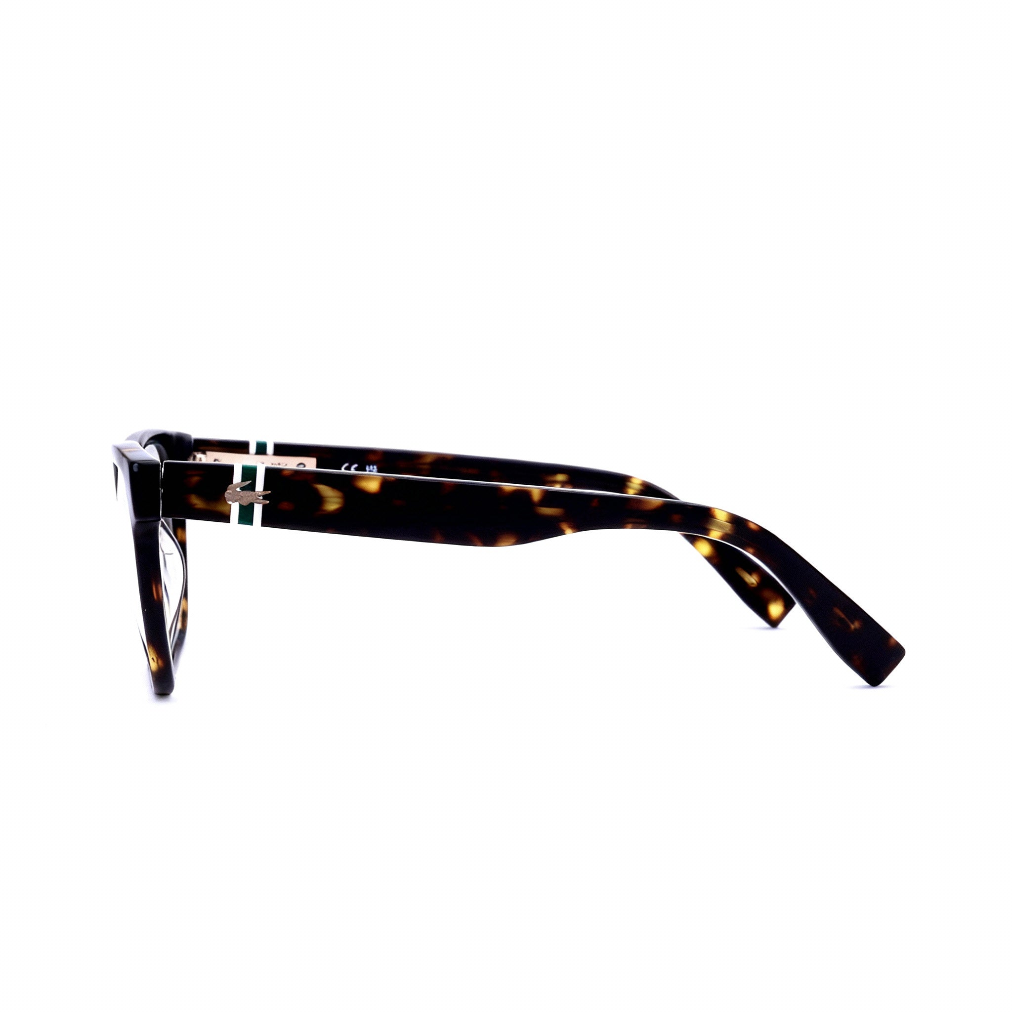 Lacoste L2932 Dark Havana Square Eyeglasses Unisex, Acetate 53mm, Photo 3