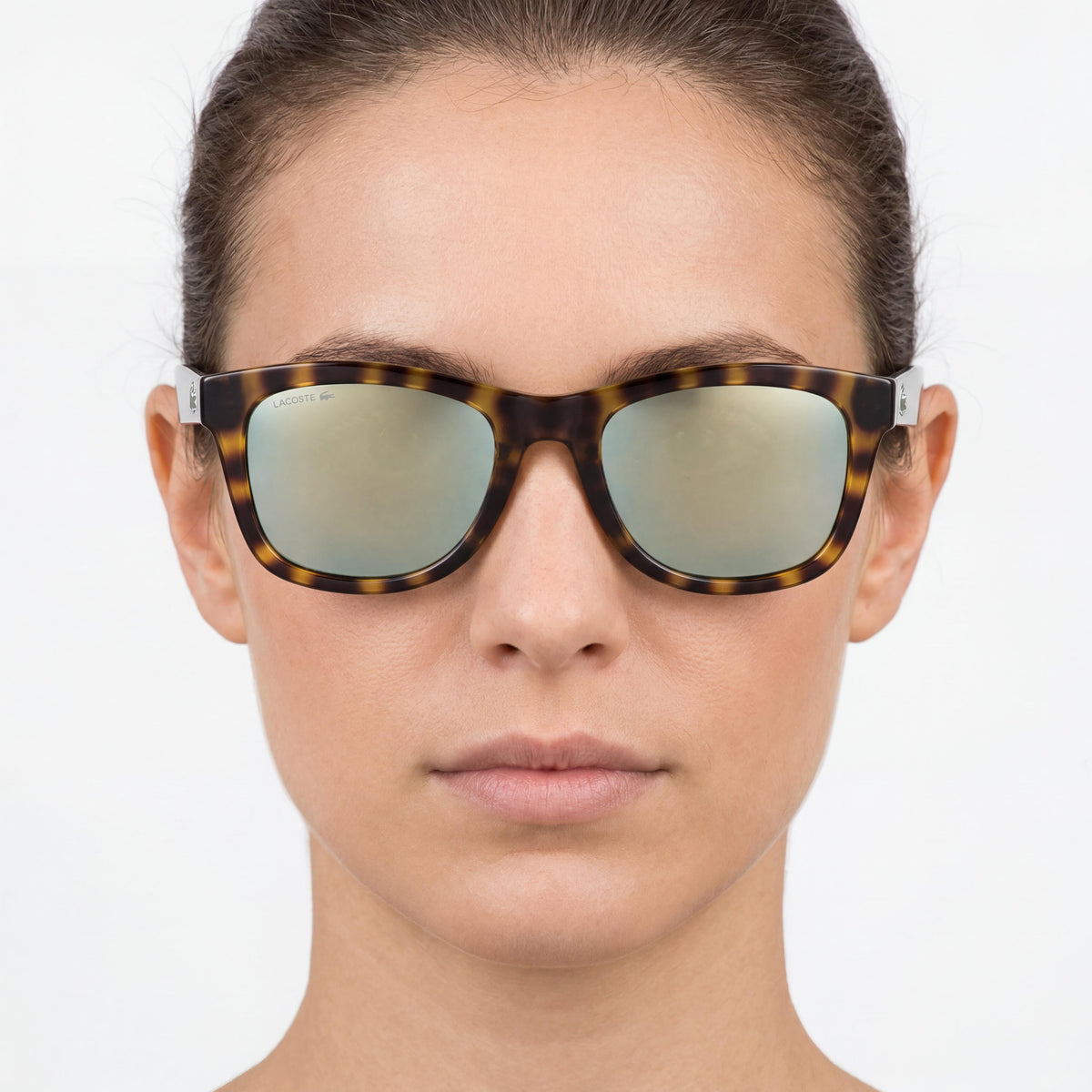 Lacoste Rectangle Brown Sunglasses for Women, 51mm, Photo 4