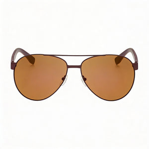 Lacoste L185S Aviator Sunglasses for Women — front view, Metal frame
